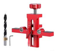 Zilimontt Maschera per l'installazione di ante dell'armadio con allineamento a doppio foro e scala di misurazione ottica, guida versatile per foratura della cerniera per montaggio a parete e unità di