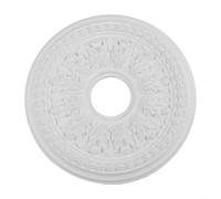 Zilimontt Medaglione circolare da soffitto in PU per coperture per fanali decorativi bianchi da soffitto medaglioni pannello base lampada rotonda decorazione moderna senza trapano installazione 26 cm