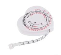 Zilimontt Metro a nastro con indice di massa corporea, con classificazione del rischio di obesità, 150 cm, retrattile, per misurazione del corpo e salute