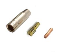 Zilimontt MIG MAG 14AK - Set di accessori per torcia di saldatura con ugelli a gas, supporti per punte e punte, kit di materiali di consumo per M6 da 0,6 mm a 1,2 mm in saldatura MIG (1,2 mm)