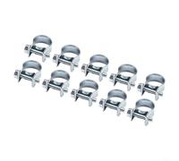 Zilimontt Mini fascette stringitubo, confezione da 10 pezzi, per tubi del carburante, benzina e tubi dell'aria, 11-13 mm e 13-15 mm, in acciaio al carbonio, con interno liscio, per auto (13-15 mm)