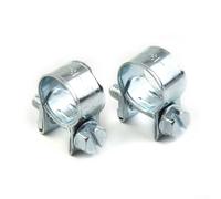 Zilimontt Mini fascette stringitubo, confezione da 10 pezzi, per tubi del carburante, benzina e tubi dell'aria, 11-13 mm e 13-15 mm, in acciaio al carbonio, con interno liscio, per auto (11-13 mm)