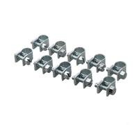 Zilimontt Mini fascette stringitubo, dadi e bulloni, 10 pezzi, in acciaio al carbonio zincato, 7-9 mm, 9-11 mm, clip per tubo flessibile di piccolo diametro, per tubi di carburante, benzina, diesel