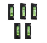 Zilimontt Mini livella magnetica a bolla per livella con base a forma di 7, dimensioni 40 mm, nera, compatibile con cornici per foto, cornici, cornici a punto croce, supporti TV, (2 pezzi)