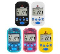 Zilimontt Mini metronomo, metronomo digitale per sassofono, pianoforte, chitarra, violino flauto, tamburo, mini metronomo digitale con altoparlante multifunzione (giallo)