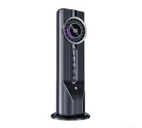 Zilimontt Mini ventilatore a torre con luce di lettura a LED, ventola di raffreddamento ad aria oscillante, 6 impostazioni di velocità, serbatoio dell'acqua da 100 ml, funzione timer per ufficio, casa