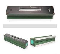 Zilimontt Misuratore di livello di precisione per striscia 100 mm, risoluzione 0,02 mm, corpo in metallo con fiale graduate a bolle e base con scanalatura a V, per configurazione di macchine utensili