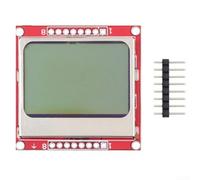 Zilimontt Modulo display LCD 84x48 Pixel con retroilluminazione bianca, basso consumo energetico, facile installazione, compatibile con microcontrollori Nokia 5110 e AVR/SPI/MCS51 per
