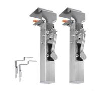 Zilimontt Morsetto di fissaggio regolabile per cassetti per installazione di armadi e armadi, clip di installazione frontale in acciaio inox con design rinforzato e 2 mm (2 pezzi)