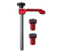 Zilimontt Morsetto di posizionamento rapido da scrivania in lega di alluminio con asta regolabile e cuscinetti protettivi in gomma per fissaggio a mortasa e tenone (A)