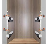 Zilimontt Morsetto scorrevole per cassetti con braccio di supporto magnetico e marcature a doppia scala, per un'installazione rapida e accurata dei cassetti, compatibile con armadi più alti