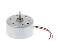 Zilimontt Motore DC 3V 4.5V 5V 6V Modello 300 per pannelli solari, bassa inerzia con rotazione in senso orario, varistore a disco integrato per riduzione del rumore EMC, filo da 120 mm