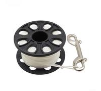 Zilimontt Mulinello da immersione con linea in plastica da 30/50 m, ricevitore boa SMB e bobina in nylon rinforzato, adatto per uso tecnico e subacqueo (30 m)