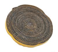 Zilimontt Nastro sigillante per camino, 4 m x 10 mm x 2 mm, in cotone, resistente al calore, per stufe a legna, porte in vetro, forni e camini, guarnizione isolante per giunti di tubi