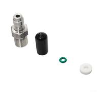 Zilimontt Nipplo maschio di riempimento in acciaio inossidabile a connessione rapida da 8 mm per fucili ad aria compressa, raccordo separatore unidirezionale olio-acqua, nominale 300 bar/4500 psi