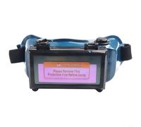 Zilimontt Occhiali da saldatura LCD con lenti ad energia solare, struttura in PVC e vetro LCD, antiriflesso e anti-schizzo, protezione per gli occhi per MIG, TIG, per saldatura MMA,