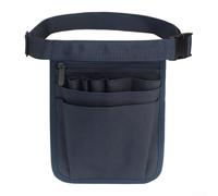 Zilimontt Organizer impermeabile per cintura degli attrezzi con cinghia regolabile rimovibile in vita, custodia in tessuto Oxford multi-scomparto con chiusure a cerniera e fibbie resistenti (blu)