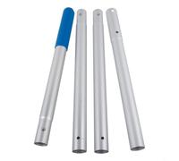 Zilimontt Palo per la pulizia della piscina in lega di alluminio con design staccabile per una facile conservazione, struttura rinforzata e impugnatura testurizzata, funzionalità multiuso (asta a 4