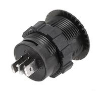 Zilimontt Pannello orologio digitale con display a LED verde per auto e barche da 12 V-24 V, alloggiamento in ABS, dimensioni 51 x 36 mm, foro di montaggio da 28 mm, impostazione pulsante touch