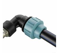 Zilimontt Per IBC collo d'oca con rubinetto in ottone da 3/4", adattatore per stoccaggio dell'acqua in polietilene S60 x 6 filettatura grossa per contenitore dell'acqua piovana e collegamento del tubo