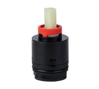 Zilimontt Per N40HKC Cartuccia Doccia Sostituzione 40Mm Nucleo Valvola In Ceramica Per Rubinetto Vasca Controllo Della Temperatura Nero Costruzione In Plastica Facile Installare