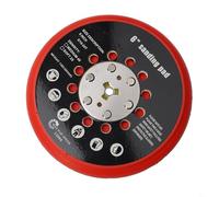 Zilimontt Piastra di supporto per levigatrice media da 15,2 cm con 72 fori, base di macinazione senza polvere con gancio e anello per levigatrice orbitale Bosch RSM6045/RSM6044/RSM6046, alluminio PU
