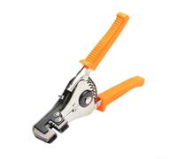 Zilimontt Pinze spelafili automatiche con righello regolabile, struttura in acciaio legato, design a quattro/cinque fori per cavi elettrici da 0,5-4,0 mm, precisione senza danni (ordinaria)