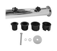 Zilimontt Portaombrelli in granito resistente con design antivento e maniche regolabili in PVC per mobili da giardino e patio, compatibile con vari pali per ombrelli