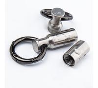 Zilimontt Portapillole per campeggio ed escursionismo all'aperto, organizer tascabile da viaggio compatto impermeabile con guarnizione ad anello, attacco portachiavi, ultraleggero 5-12,2 g, (1)