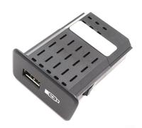 Zilimontt Presa USB per Scania R Series Truck Car Accessori con OEM 2554704, Materiale ABS, Colore Nero, Installazione di ricambio, Ricambi Aux Aux