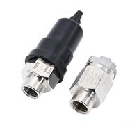 Zilimontt Pressostato pneumatico regolabile QPM11-NC/QPM11-NO con ugello filettato maschio da 1/4", regolatore di pressione industriale in acciaio inossidabile, gamma regolabile (QPM11-NO 9,7 mm)