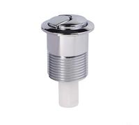 Zilimontt Pulsante di ricambio cromato per cassetta WC a doppio scarico, per siamp skipper serie 45, meccanismo di risparmio idrico 85 x 48 mm