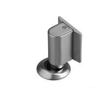 Zilimontt Punch, fermaporta meccanico antivento a ventosa per la casa, in lega di zinco, senza fori, per porte e (argento)