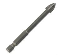 Zilimontt Punta da trapano a croce in lega da 3-12 mm, per piastrelle di ceramica, vetro, marmo, specchio, metallo sottile, carburo cementato YG6X, punta ossigenata, resistente all'usura, foratura