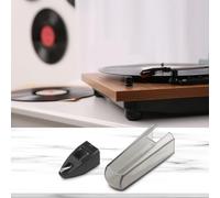 Zilimontt Puntina di ricambio per giradischi compatibile con Ortofon OM Super Series di prima generazione, ABS resistente e struttura in metallo per un audio accurato (nero)