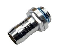 Zilimontt Raccordo per tubo di raffreddamento ad acqua per PC con filettatura G1/4, connettore per tubo in ottone a due tocchi, per tubi di diametro interno da 8 mm, compatibile con radiatori, pompe