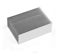 Zilimontt Radiatore del dissipatore di calore di alluminio 100 x 69 x 36mm per il LED, transistor di potenza, amplificatore, IC e GPU, leggero grande dispositivo di raffreddamento passivo per