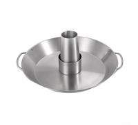 Zilimontt Rastrelliera in acciaio inox per lattine di birra e pollo con design rimovibile per grigliare e utilizzare in forno, supporto per tacchino a doppio orecchio per picnic all'aperto barbecue