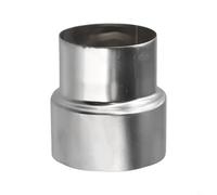 Zilimontt Riduttore per canna fumaria in acciaio inossidabile, adattatore per tubi, per stufe a legna o sistema di ventilazione del camino, diametro multiplo (Ø70 mm/Ø60 mm)