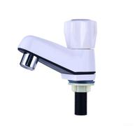 Zilimontt Rubinetto singolo per lavabo in plastica con filettatura G1/2 con flusso efficiente, per bagno, lavello, piscina e impianti idraulici per la casa