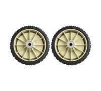Zilimontt Ruote anteriori per tosaerba, confezione da 2, 20,3 cm, in gomma di lunga durata, spessore 43 mm, finitura nera, facili da installare, compatibili con HRJ216 e