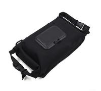 Zilimontt Scatola dispenser di salviette umidificate da campeggio in tela con cinghie per escursionismo, zaino in spalla e uso in auto, 13,5 x 25 x 9 cm, 113 g, cachi/nero (nero)