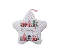 Zilimontt Scatola per caramelle riutilizzabile in ferro con design natalizio in latta festiva, per varie feste e occasioni speciali (D)