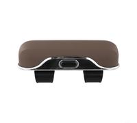 Zilimontt Scatola portaoggetti per aletta parasole per auto, in plastica ABS, con design a clip per una facile installazione, adatta per la maggior parte dei veicoli, marrone