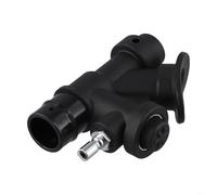 Zilimontt Scuba Diving 45 Gradi Potenza Orale Gonfiatore per BCD K-Type Valvola di Gonfiaggio, Nylon Ottone Acciaio Ingranaggio Subacqueo Leggero 99x69mm