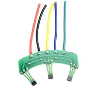 Zilimontt Sensore Hall 120° PCB per motori differenziali elettrici - Compatibile con motori a onde sinusoidali e tricicli 43F E-For Bike a 3 ruote, circuito con effetto Hall verde con cavo