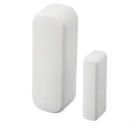 Zilimontt Sensore intelligente WiFi per porta, interruttore di contatto magnetico, sistema di allarme di sicurezza per finestre, compatibile con app Tuya, notifica mobile, nessun hub richiesto per