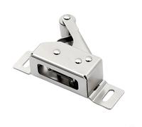 Zilimontt Serratura a pressione con meccanismo magnetico di rimbalzo, dispositivo invisibile autobloccante per ante di armadi e armadi, robusta struttura in ferro, 5 x 4 x 3 cm,