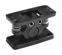 Zilimontt Serratura a scatto, chiusura a molla per porta, facile da chiudere, a doppio rullo, colore nero