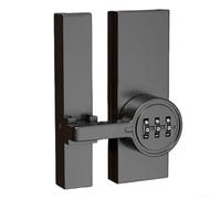 Zilimontt Serratura con password aggiornata con meccanismo a foro nascosto e design a bullone per una maggiore sicurezza, facile impostazione del codice e installazione versatile (nero)